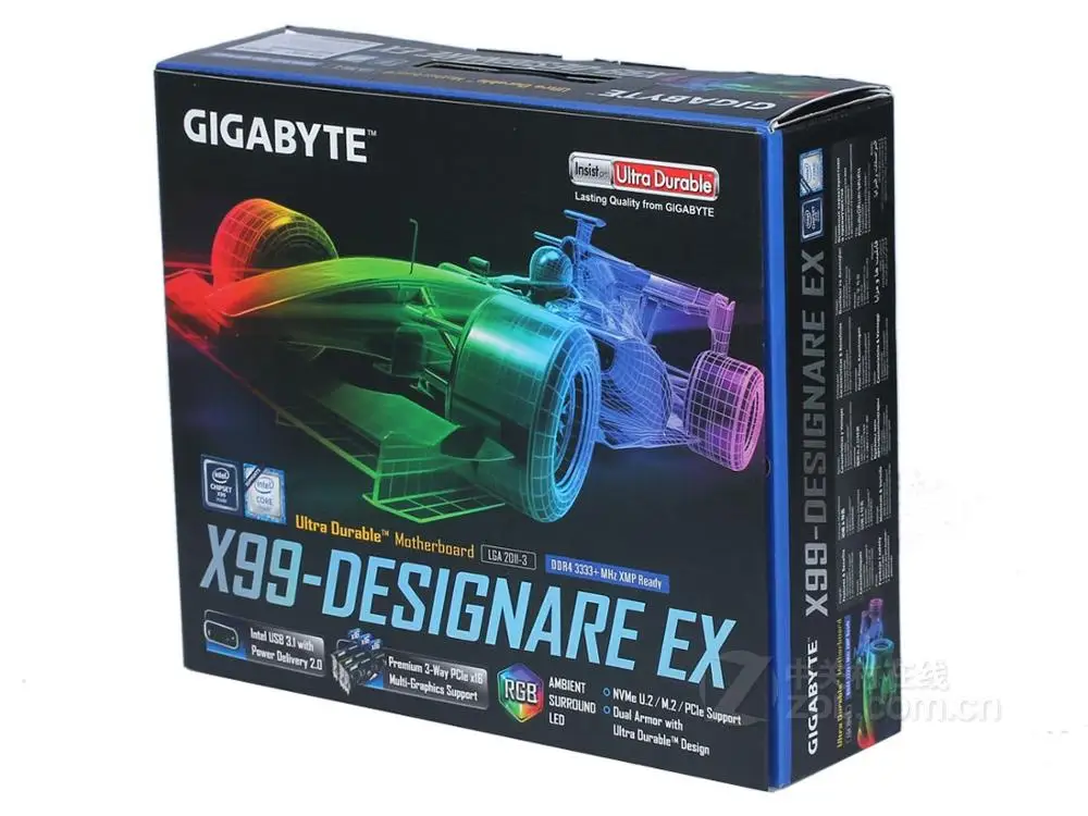 GIGABYTE X99-Designare EX оригинальная настольная материнская плата DDR4 LGA 2011-V3 I7 процессор 128 ГБ GA-X99-Designare EX X99 материнская плата