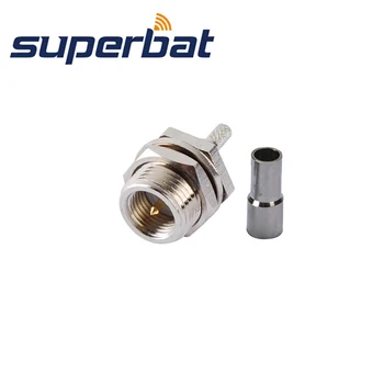 

Superbat 10Pcs FME Plug Male bulkhead RF Coaxial Connector for Cable RG316.RG174 LMR100