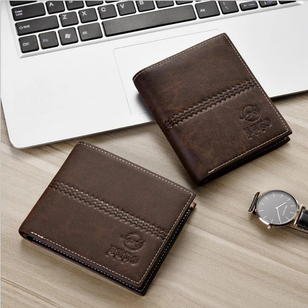 OCEAN BLUEVIN New Retro Men's Short Wallet Men's Youth High End