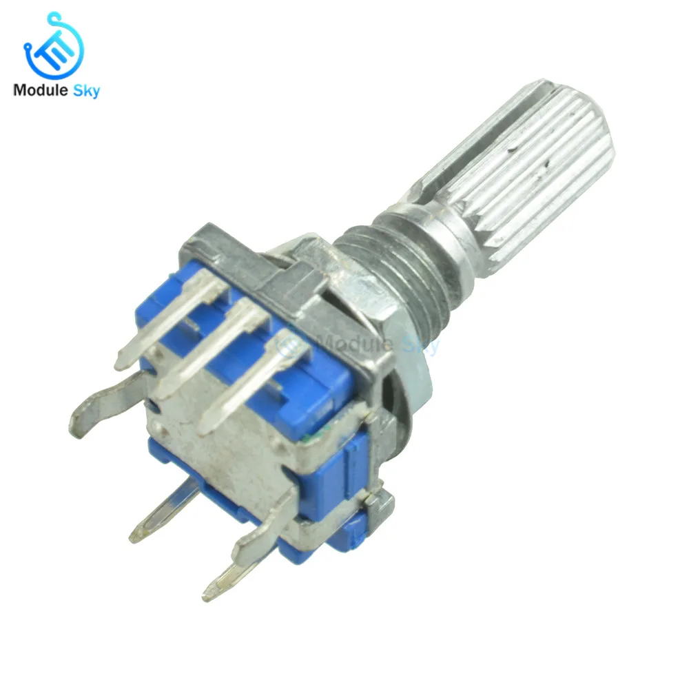 

5PCS Rotary Encoder Coding Switch/EC1/Audio Digital Potentiometer With 20mm Handle Plum