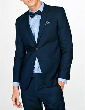 

Slim Men's England Groom Dress Wedding Ball Small Suit Young Trend Fashion Casual 2 Piece Tailored