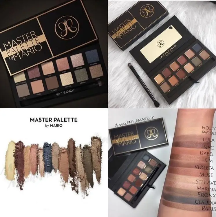 Anastasia beverly hils тени для век Pallete Make Up стойкие тени для век Матовая Палетка Paleta De Sombra тени для век матовые