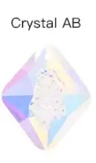 crystal AB color 5 квадратная форма pcs кристалл кулон K9 Стекло Стразы свободные бусины для самостоятельного изготовления серьги. Ожерелье - Цвет: crystal AB color