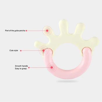 

Cartoon Baby Teether Toy Jingle Shaking Bell Hand Shake Bell Rattles Toys Baby Care Teether Toys