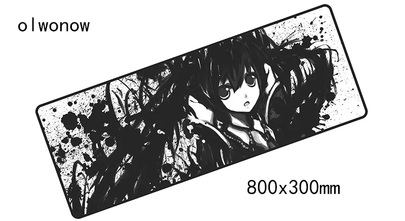 Size 800x300x2mm Hatsune Miku коврик для мыши 800x300 мм коврик для мышки компьютерная коврик для мыши Очаровательная игровая padmouse высокое качество геймер для мыши коврики - Цвет: Size 800x300x2mm