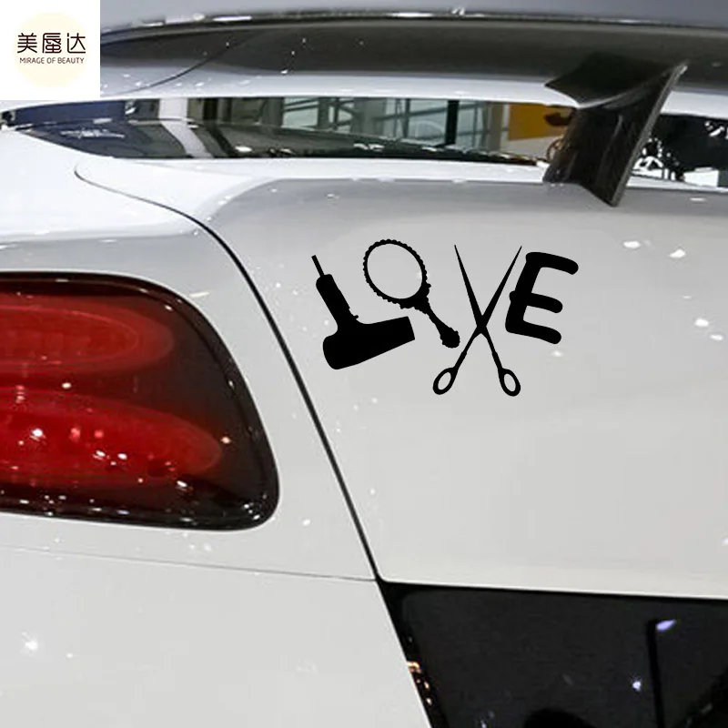 Наклейка для парикмахера с надписью Love|vinyl decal|sticker decalhair salon sign |