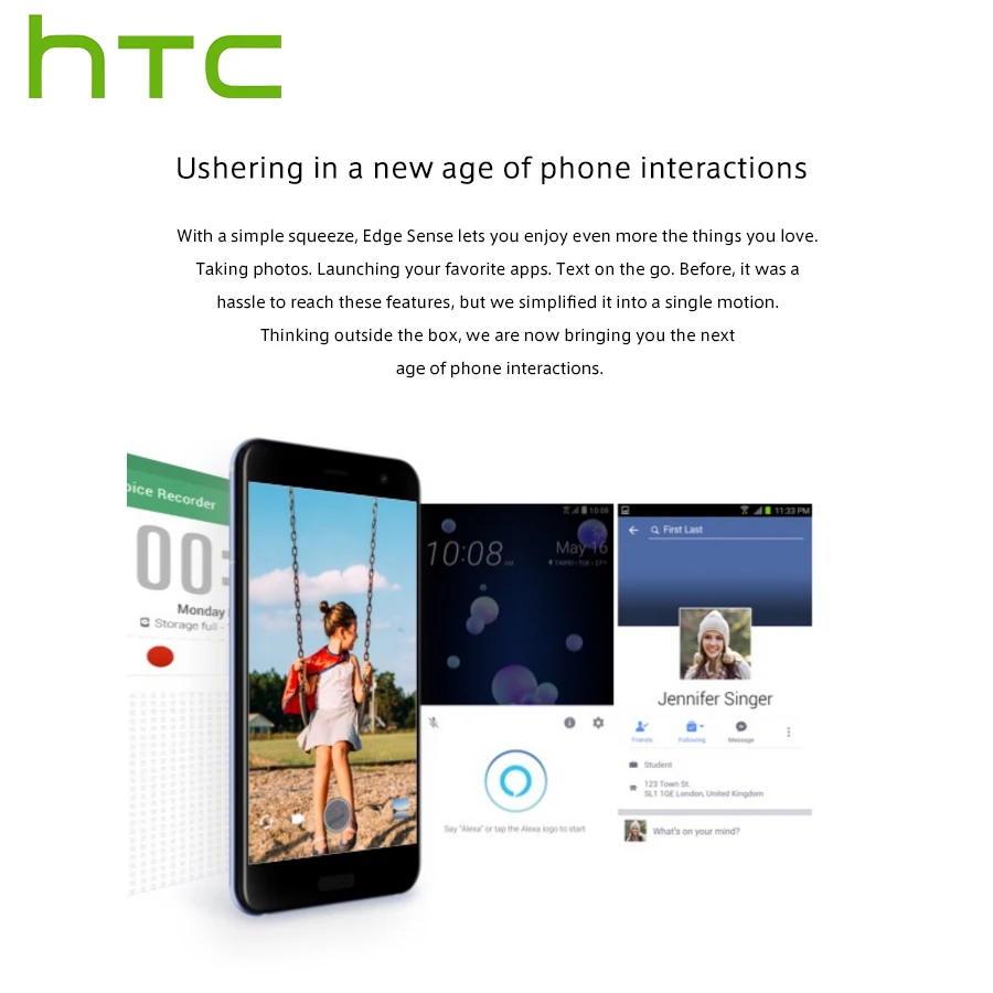 Мобильный телефон htc U11 4G LTE, Восьмиядерный процессор Snapdragon 835, IP67, водонепроницаемый, 6 ГБ ОЗУ, 128 Гб ПЗУ, 5,5 дюймов, 2560x1440 P, смартфон