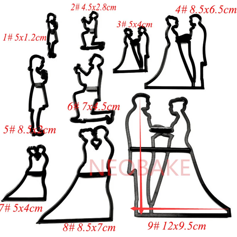 Форма для свадебного торта невеста жених торт топперы Свадебные украшения Свадьба обручальные инструменты для украшения торта вечерние принадлежности