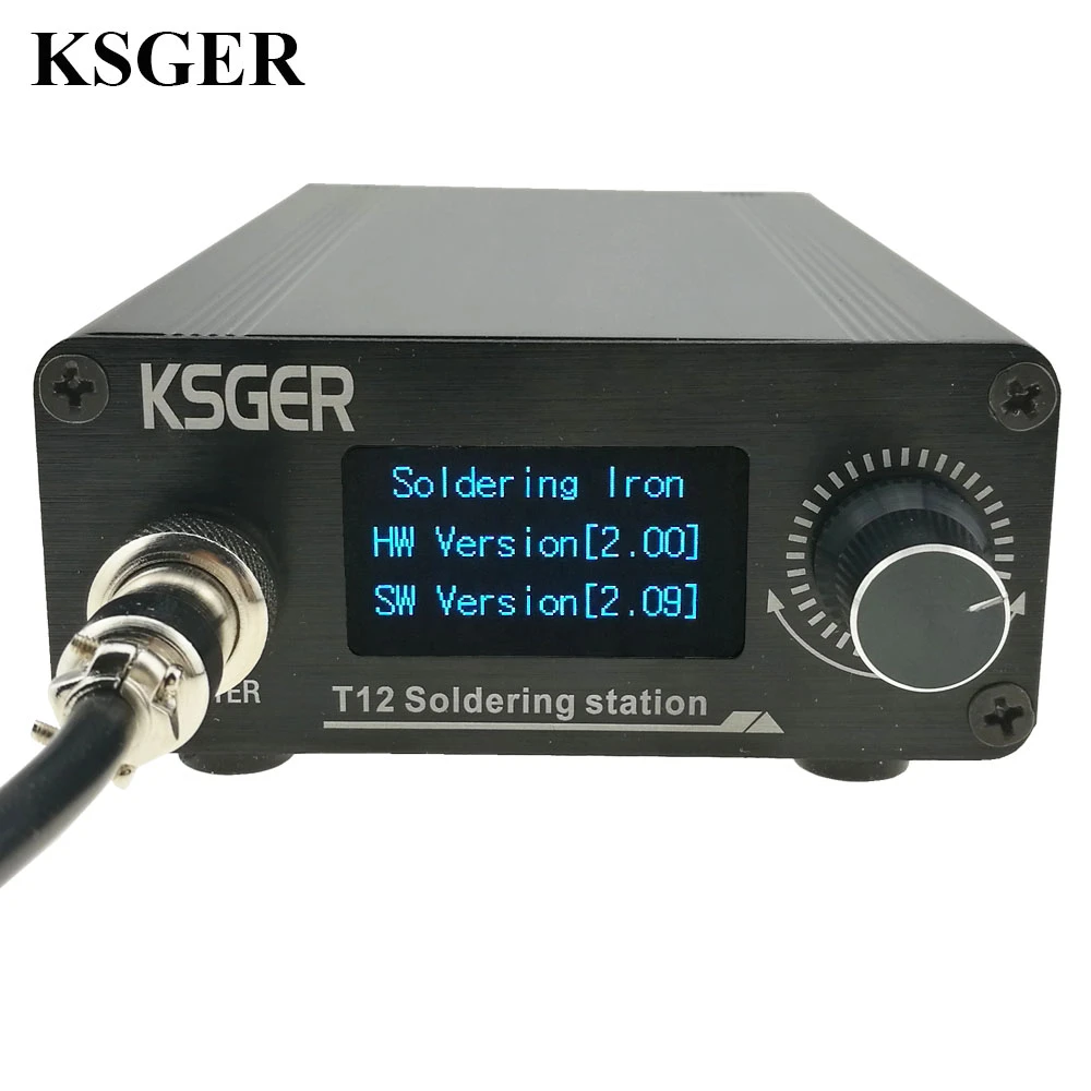 KSGER T12 Soldering Station Iron Tips STM32 V2.01 OLED DIY Kits FX9501 Handle Electric Tools Welding Tips Temperature Controller portable stick welder