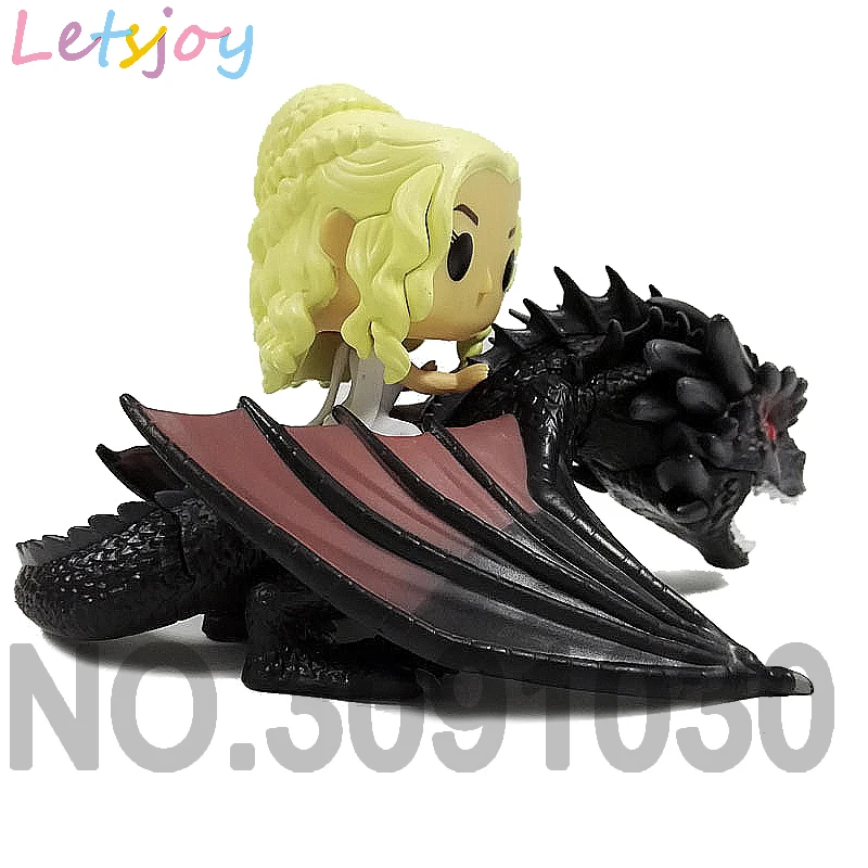 Official letsjoy Daenerys Targaryen pop horse action figure Game of thrones vinyl squishy Stormborn Dany Mother of Dragons Queen