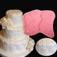 Lace Border Decor Flower Silicone Mould