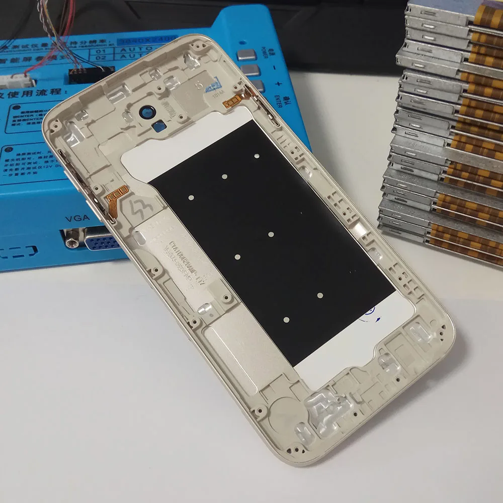 Для Samsung Galaxy J5 2017 j530 J530F J7 J730 J730F промежуточный корпус Батарея задняя крышка с