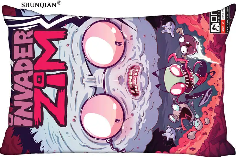 Новинка чехол-подушка Invader Zim искусственный чехол на молнии подарок | Дом и сад