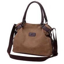 Nouveau Arrivent toile de femmes sacs à main simple Multi-fonction Loisirs épaule sac Dames Fourre-Tout sac à main kabelka