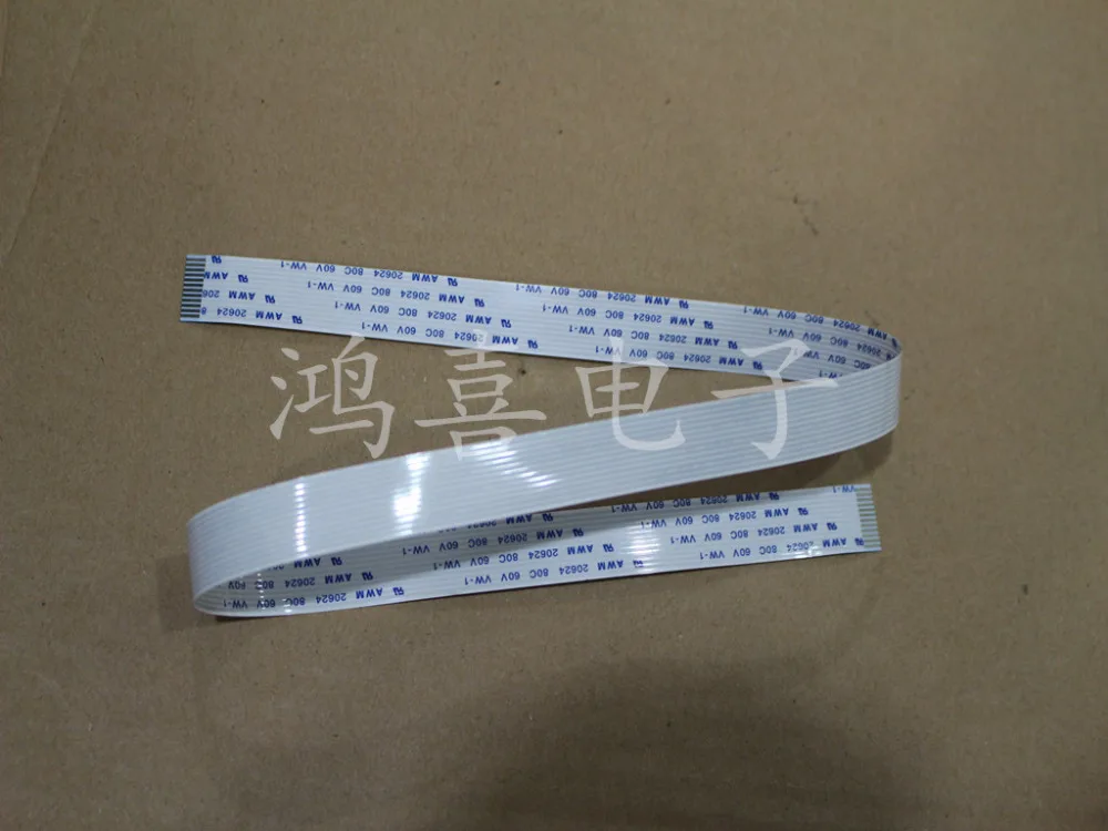 

WZSM Wholesale New 10Pcs FFC FPC Flexible Cable 1.0mm Pitch 12 Pins Length 470mm Direction Forward AWM 20624 80C 60V VW-1