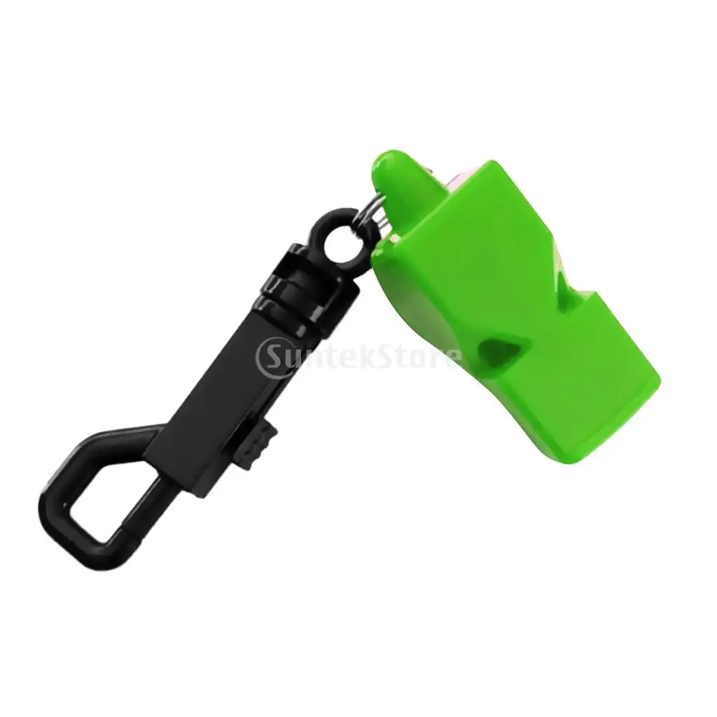 Emergency Survival Scuba Diving Safety Whistle for Boating Kayaking Hiking with Belt Clip-Choose Colors