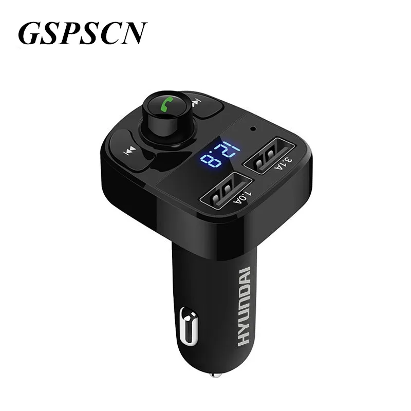 FM трансмиттер GSPSCN Aux модулятор Bluetooth автомобильный комплект громкой связи