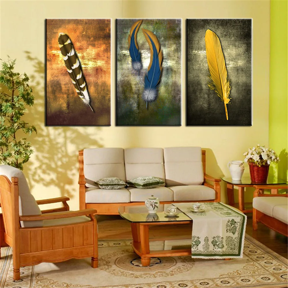 Oil-Paintings-on-Canvas-Feather-White-Modern-Abstract-Oil-Painting-Wall-Art-Home-Decor-Picture-for (1)