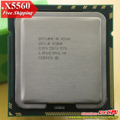 Intel Ксеон X5560 Процессор процессор/2 8 ГГц/LGA1366/8 Мб L3 Кэш/Quad Core/сервер процессор