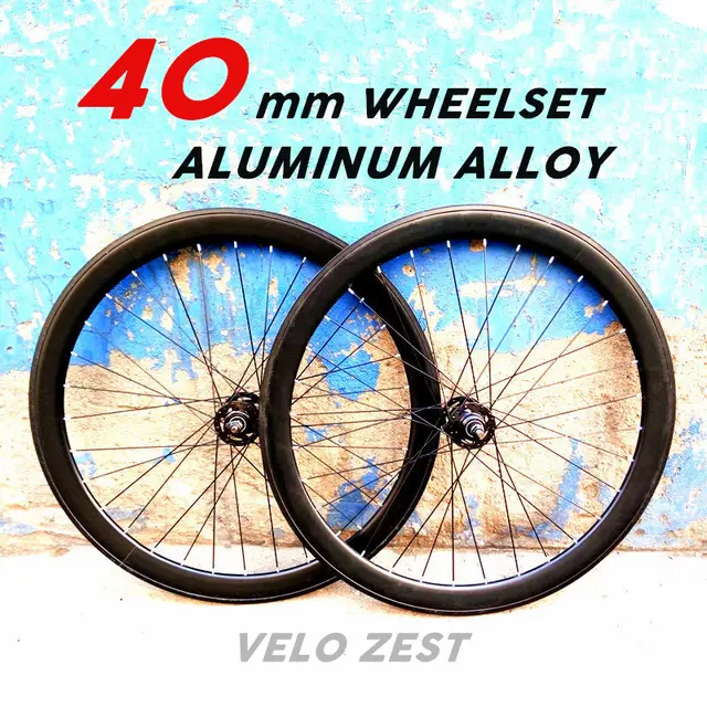 Fixed Gear fixie 40mm aluminum alloy wheels 40mm wheelset flip flop