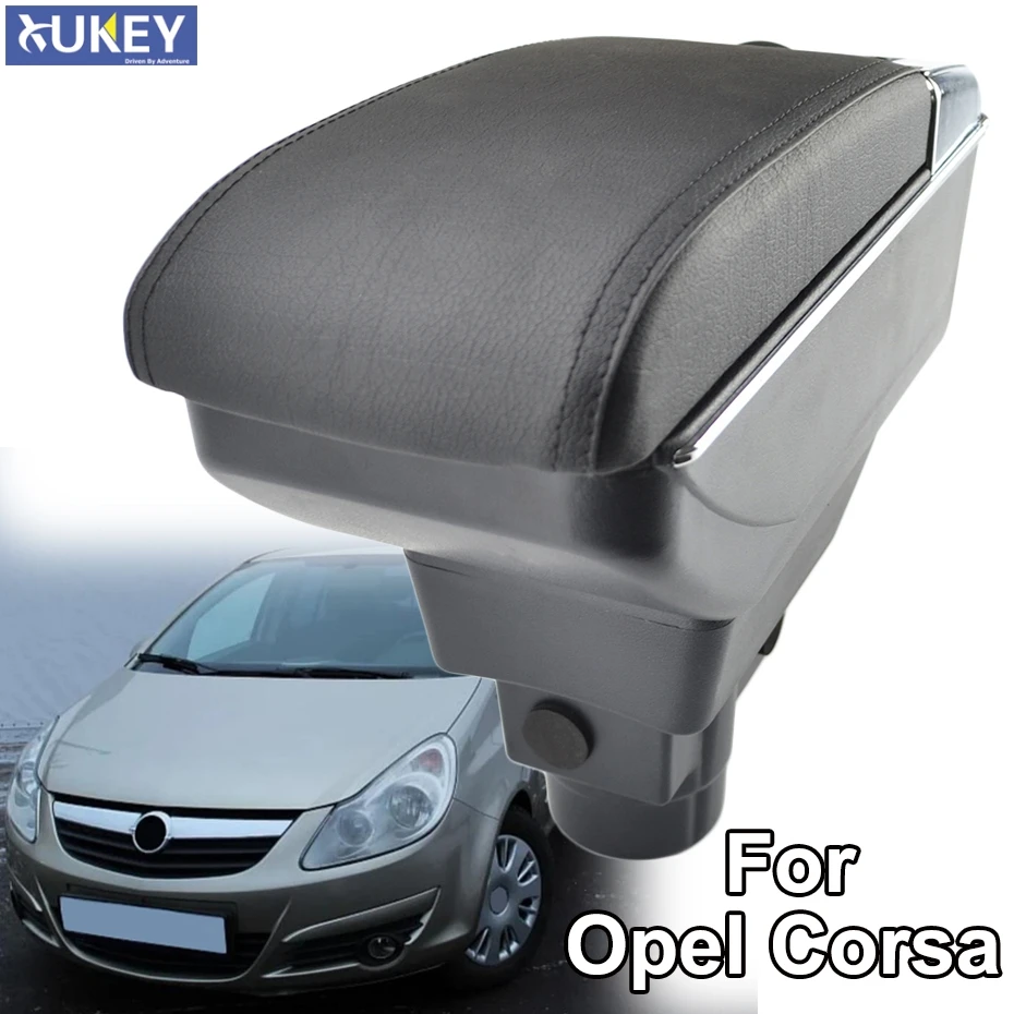 Подлокотник для Opel Vauxhall Corsa D 2006- подлокотник двухслойный ящик для хранения украшение автомобиля Стайлинг 2008 2010