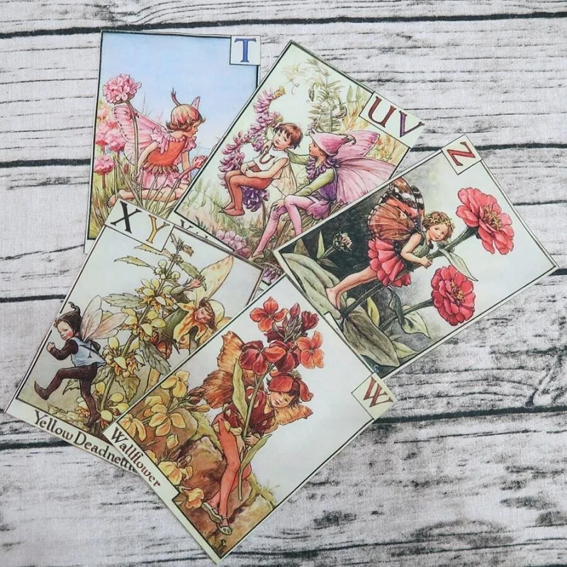 Микс 12 шт. ткань милые цветы эльфы сделай сам ручная работа шитье для кошелька фотоальбом патч мультфильм ткани домашний декор