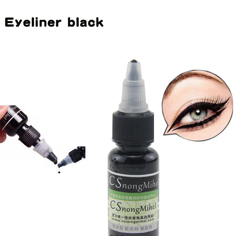 

High quality Tattoo Ink Microblading Permanent Makeup Micro Pigment for Eyeliner 15ML black color