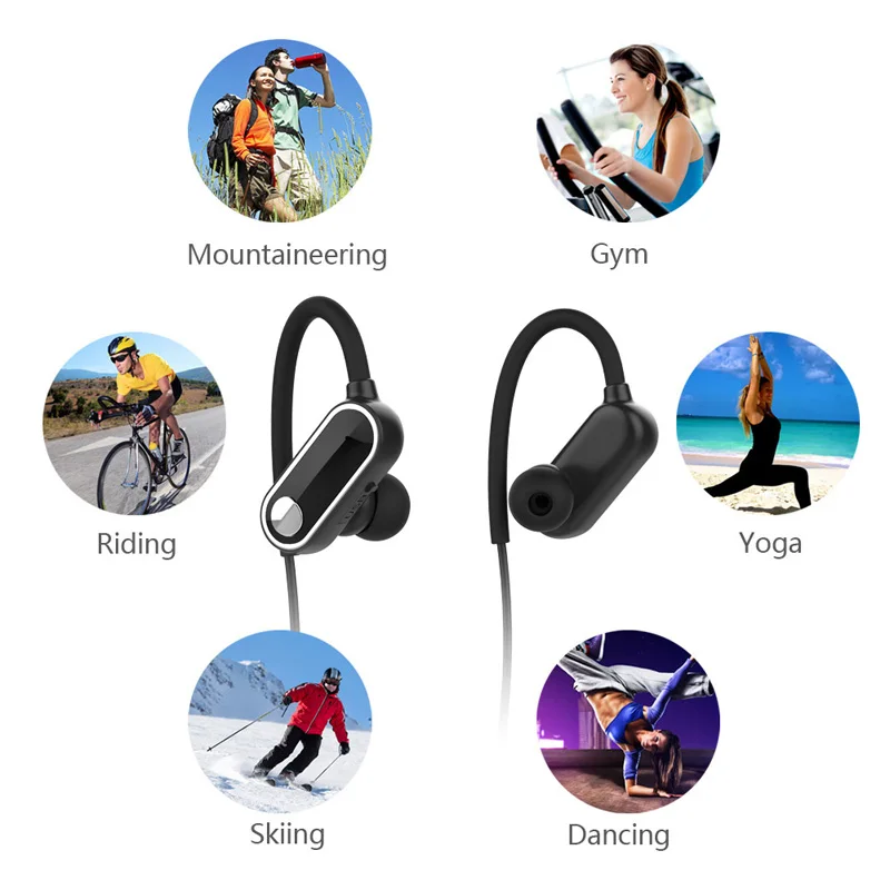 Orignal CSR sweatproof Sport Bluetooth Headphones Wireless headset Stereo Earphone for iphone samsung huawei xiaomi earbuds