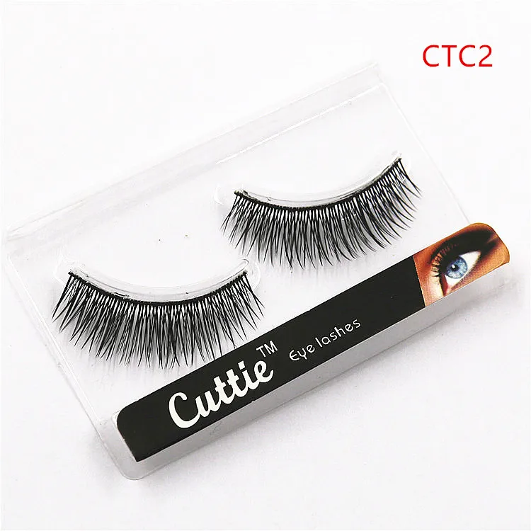 

1 Pair Sell Thick Cross False Eyelashes Korea Natural Naked Makeup Long False Eyelash Handmake Eye Lashes Makeup Kit Gift #CTC2