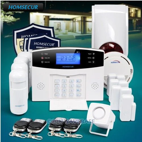 HOMSECUR Wireless&wired 433Mhz GSM SMS Autodial Burglar Intruder Alarm System(available shipment from EU) HOMSECUR Wireless&wired 433Mhz GSM SMS Autodial Burglar Intruder Alarm System(available shipment from EU)
