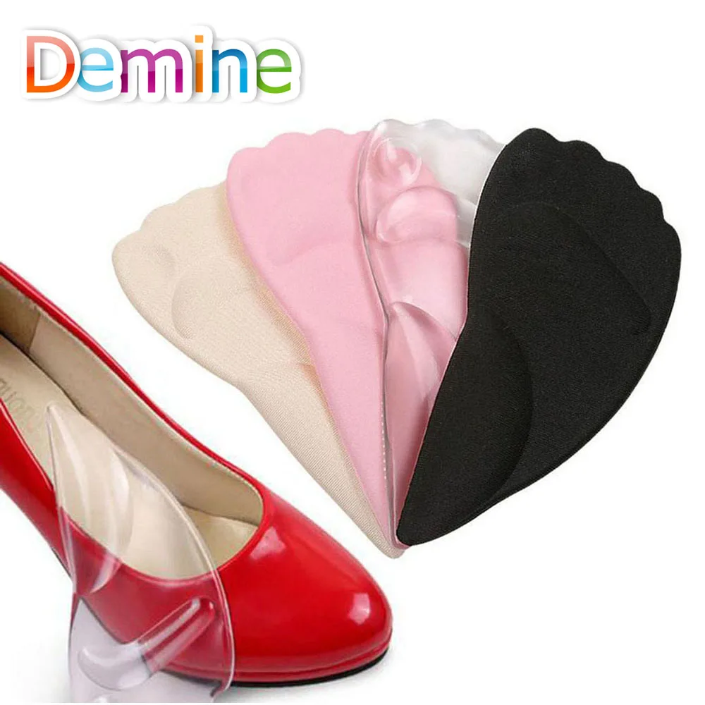 Demine/силиконовые гелевые подушечки для стопы для женщин; вставка на высоком каблуке; амортизирующая обувь; стелька; Массажная стелька для обуви