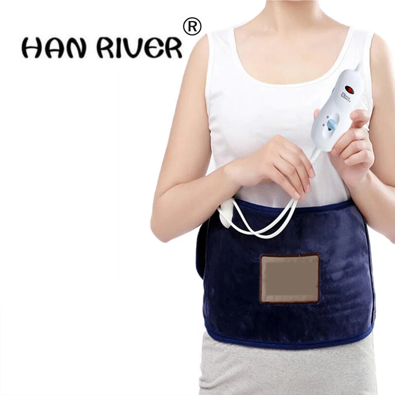 Health Care Therapy Spontaneous Electric Heating Pads Relief Waist and body Abdominal belt Electric hot sea salt heating belt