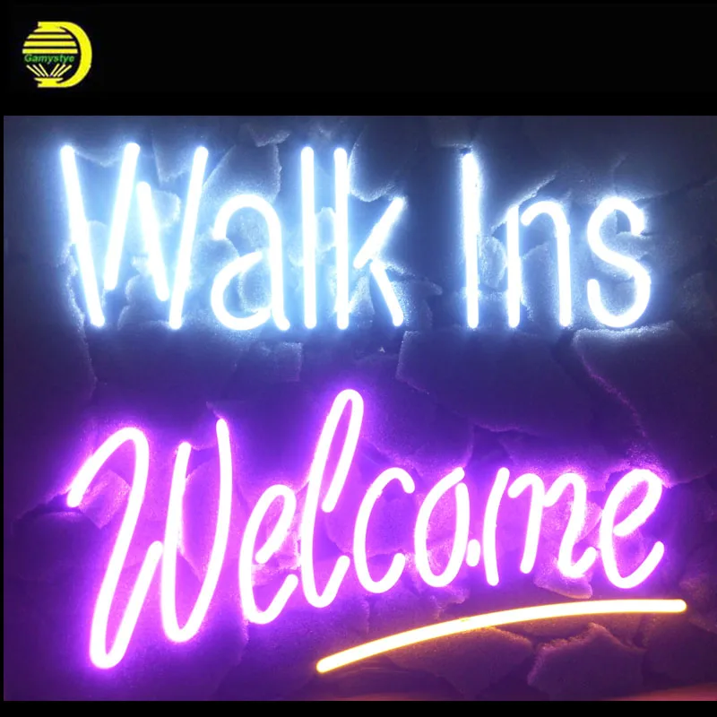 Neon Signs for Walk Ins Welcome Neon Light Sign Handcrafted arcade Neon Bulb Lamps Commercial Decorate Home BedRoom dropshipping Neon Signs for Walk Ins Welcome Neon Light Sign Handcrafted arcade Neon Bulb Lamps Commercial Decorate Home BedRoom dropshipping