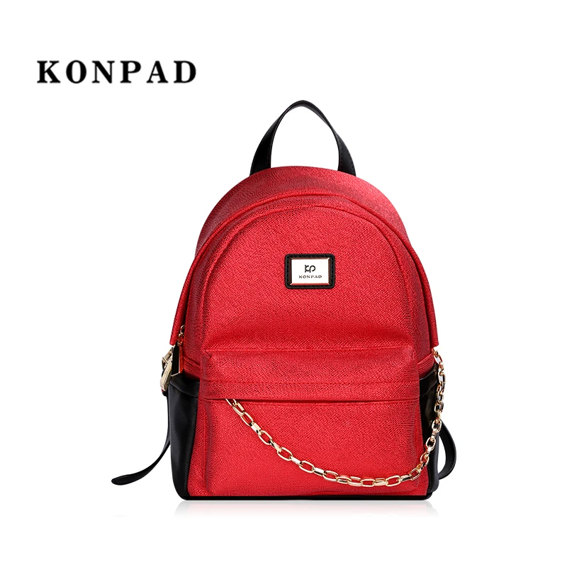 KONPDA Women Backpack Preppy Suede Backpacks Girls School Bags Vintage