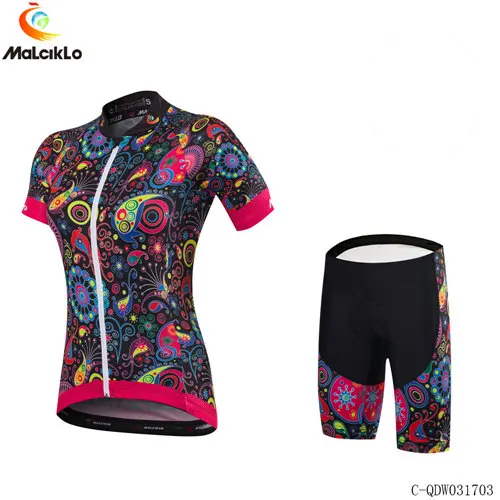 Malciklo Pro Team велосипедная майка женская Майо Ropa Ciclismo Mujer велосипедная летняя одежда велосипедная одежда облегающий костюм - Цвет: Jersey and Pants