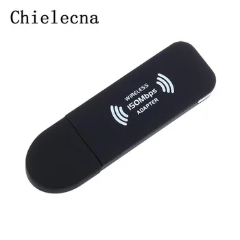 

Chielecna Mini 150M 150Mbps USB 2.0 WiFi Wireless Network Card Wi-fi Wlan 802.11 n/g/b Adapter with LED Indicator Light