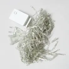 220 В/110 В водонепроницаемый наружный 4 м 96 Светодиодный светильник сосулька для Рождественского освещения Праздничная Свадебная вечеринка садовые украшения