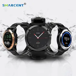 Smarcent H1 Смарт-часы Мужские Водонепроницаемые Шагомер Smartwatch GPS 3 г Wi-Fi Bluetooth Сердечного Ритма Смарт часы наушники высотомер