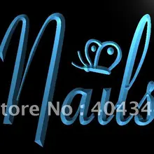 LB874-гвозди бабочка декор для салона красоты знак света