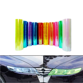 

30*150cm Car Styling Headlights Taillights Translucent Film Wateproof Protective Vinyl Changing Color Auto Lights Film Sticker