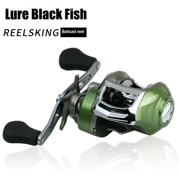 

YUMOSHI Fishing Reels GBS200/201 Baitcast Drop Wheels Lure Fishing Line Wheel Fishing Accessory Pesca Green EVA Stainless Steel