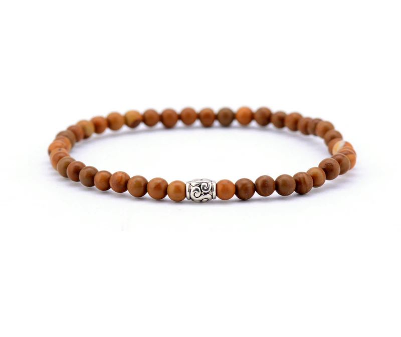 Us 4 24 15 Off Men Bracelet 4mm Wood Stone With Tibetan Beads Elastic Handmade Stretch Bracelets Mens Jewelry In Strand Us 4 24 15 Off Men Bracelet 4mm Wood Stone With Tibetan Beads Elastic Handmade Stretch Bracelets Mens Jewelry In Strand