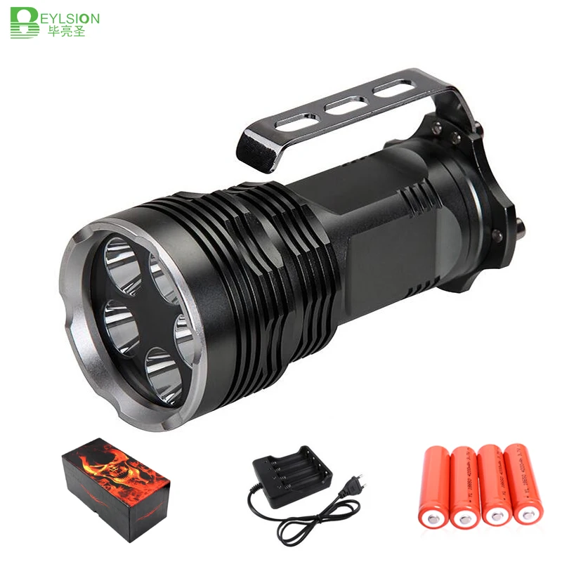

50X Powerful LED flashlight T6 6000LM Aluminum Waterproof Zoomable CREE LED Torch light LEDS linterna lights lampe torche lamp