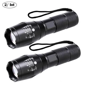 

Outdoor LED Flashlight A100 1000lm White Light 5-Mode Zoomable Torch T6 LED Lamp Torchlight AAA 18650 Flashlight Camping Light