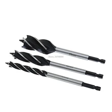 3Pcs Spiral HSS Drills for Wood 10 16 25mm Hex Power Tools Chuck Bits JUN13