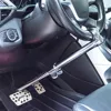 Stainless Steel Steering Wheel Lock Heavy Duty Extendable Anti Theft Car Steering Wheel Clutch Brake Lock ► Photo 1/6