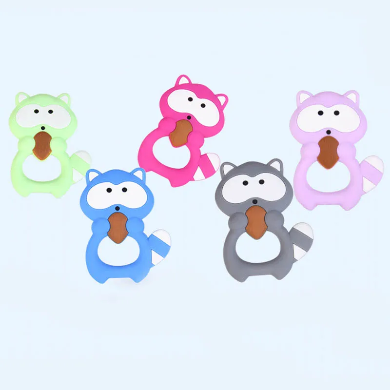

Baby Teething Toy Food Grade Soft Silicone Cartoon Animal Shape Teether Infants Toddlers Use YJS Dropship