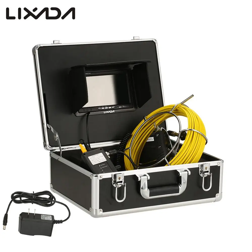 Lixada 20M Fishing Camera Drain Pipe Sewer Inspection IP68 Waterproof