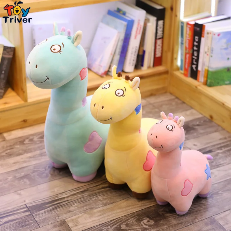 

Rainbow Giraffe Deer Plush Toy Triver Stuffed Animal Doll Baby Kids Children Birthday Gift Home Shop Decor Drop Shipping