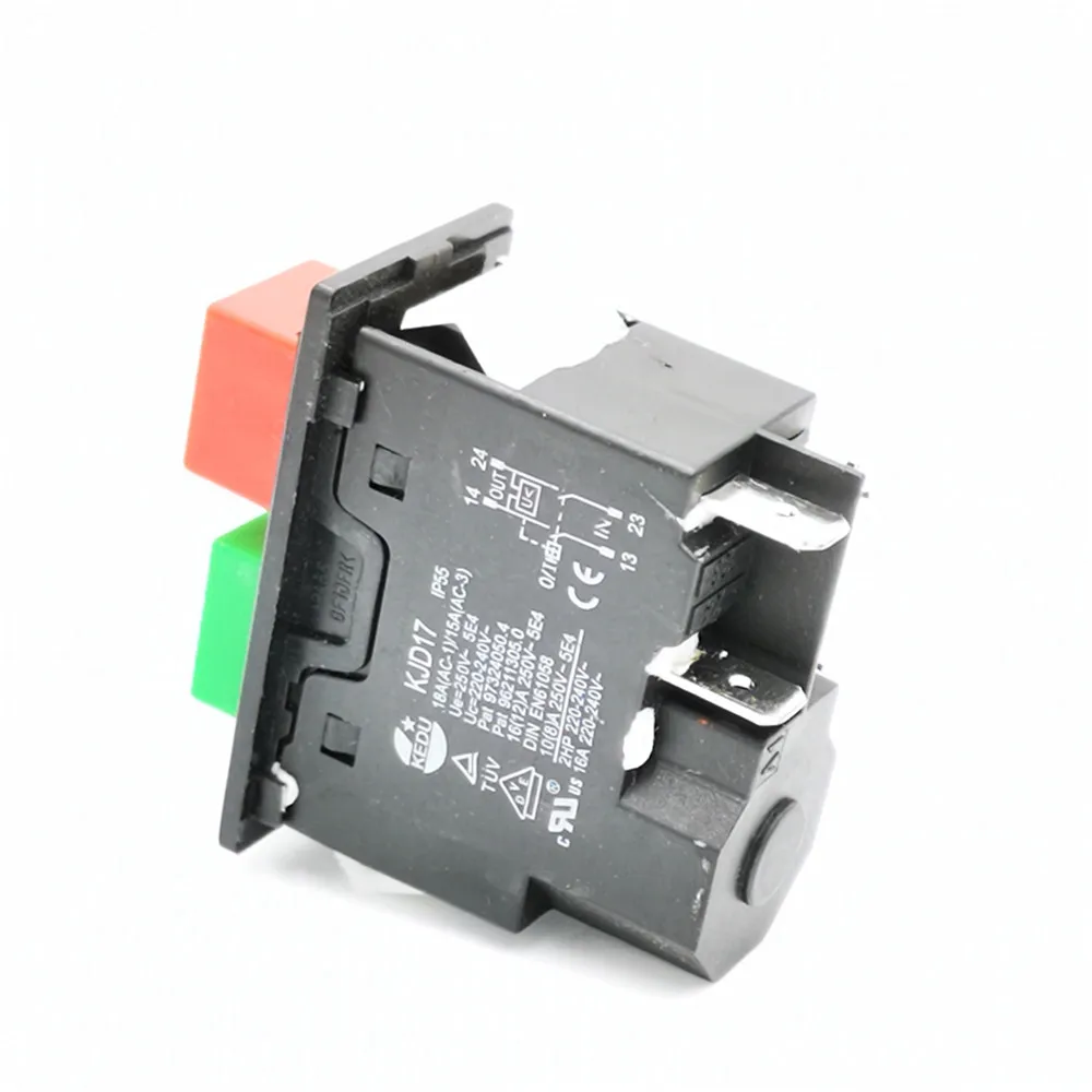 4pin IP55 220 240V 16A электромагнитный кнопочный предохранительный переключатель для